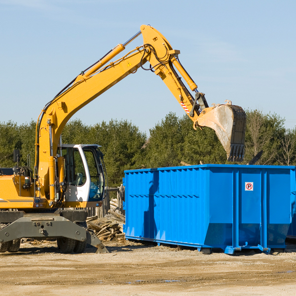 are there any restrictions on where a residential dumpster can be placed in East Meadow